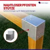 GeZu Impex Pfostenecke 2 Balken 121 x 121 mm Feuerverzinkt Produktbild-Vorschau 4