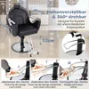 COSTWAY Friseurstuhl höhenverstellbar, Salonstuhl 360° Produktbild-Vorschau 6