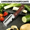 2 Stück Multifunktionaler Gemüseschäler mit Holzgriff, Produktbild-Vorschau 7