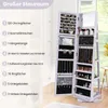 COSTWAY Skrinka na šperky, zrkadlová skrinka so zrkadlom po Náhľad obrázku produktu 4