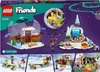 The image shows the packaging of a LEGO Friends winter-themed playset, featuring various scenes and mini-doll figures in a snowy environment. Produktbild-Vorschau