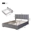 MODFU Lit avec rangement 160x200 - Lit Double Rembourré Voir les images du produit 4