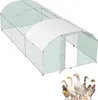 JOIEYOU Poulailler en métal 3x6x2m Cage à poules voûtée Voir les images du produit 1