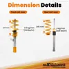 Schroefveren set voor VW Golf MK5 MK6 A6 type 5K, bouwjaar Productafbeelding-voorbeeld 14