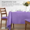 HOMESCAPES Tischdecke lila 137 x 137 cm, 100% Baumwolle Produktbild-Vorschau 8