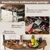 Stojak na wino COSTWAY z uchwytem na kieliszki i półkami, Podgląd zdjęcia produktu 7