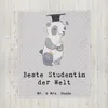 Mr. & Mrs. Panda Tagesdecke Pinguin Beste Studentin der Produktbild-Vorschau 2