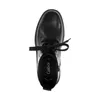 A top-down view of a black lace-up boot. Produktbild-Vorschau