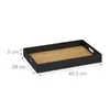 Relaxdays Tablett, Bambus, MDF, HBT: 5 x 40,5 x 28 cm, Produktbild-Vorschau 4