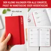 Taschenkalender 2027 A6 mit Gummiband - Kalender 1 Woche 2 Produktbild-Vorschau 5