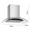Heinner HDCH-MD650GIX Wandabzugshaube 60 cm, 650 m³/h, 85 W Produktbild-Vorschau 3