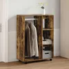 vidaXL Šatní skříň Smoked Oak 80x40x110 cm výrobek ze dřeva Náhled obrázku produktu 2