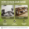 CASARIA® Schuhregal mit 2 Ebenen 75x26x42cm Produktbild-Vorschau 7