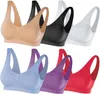 A collection of six sports bras in different colors. Podgląd zdjęcia produktu