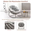 A rocking chair with a cushion in a room, with two smaller inset images showing details of the chair. Anteprima dell’immagine prodotto