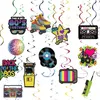 80. léta dekorace party stuhy spirály sada 36 kusů hippie Náhled obrázku produktu 6