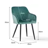 CLIPOP Chaise de salle à manger, set de 2 chaises de Voir les images du produit 2