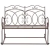 vidaXL Banc de jardin 104 cm fer antique brun Voir les images du produit 1