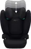 A black child car seat is shown from the front. Náhľad obrázku produktu