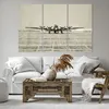 Bild auf Leinwand - Leinwandbild - 3 Teile - Flugzeug alt Produktbild-Vorschau 6