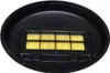 A black circular tray with a yellow filter inside. Produktbild-Vorschau