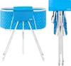 Two images of a foldable portable pet bathtub, one assembled and one folded. Produktbild-Vorschau