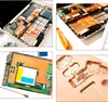 A collage of four images showing disassembled electronic devices and components, with a focus on internal circuitry and copper shielding. Produktbild-Vorschau