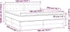 Boxspringbett mit Matratze & LED Hellgrau 180x200 cm Stoff Produktbild-Vorschau 8