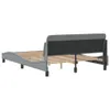 vidaXL Bettgestell "Dover" Hellgrau 120x200 cm Stoff Produktbild-Vorschau 6