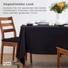 Tovaglia HOMESCAPES nera rotonda 178 cm, 100% cotone Anteprima dell’immagine prodotto 8