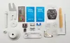 A collection of sewing machine accessories laid out on a white background. Produktbild-Vorschau