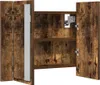 vidaXL LED zrcadlová skříňka kouřový dub 60x12x45 cm Náhled obrázku produktu 4