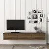 A modern living room with a wall-mounted TV and entertainment unit. Náhľad obrázku produktu