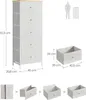 SONGMICS Kommode, Aufbewahrungsschrank mit 5 Produktbild-Vorschau 6
