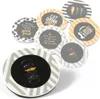 Untersetzer aus Keramik mit BURGER Aufschrift - D: 9cm - rund Produktbild-Vorschau
