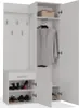 BDW Set Vestiaire duo avec miroir, armoire, blanc, Voir les images du produit 2