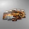 Bild auf Leinwand - Leinwandbild - Cappuccino Tasse Körner Produktbild-Vorschau 2