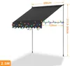 Aopunly Klemmmarkise mit LED 250x120cm Markise Produktbild-Vorschau 2