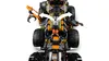A top-down view of a LEGO vehicle with orange arrows indicating a transformation or action. Produktbild-Vorschau