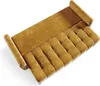 A top-down view of a brown sofa with a tufted seat and rolled arms, set against a white background. Produktbild-Vorschau