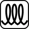 A black and white graphic of a coil inside a rounded square border. Voir les images du produit