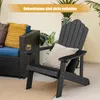 COSTWAY Chaise Adirondack avec porte-gobelet, chaise de Voir les images du produit 2
