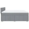 vidaXL Boxspringbett mit Matratze Hellgrau 180x200 cm Stoff Produktbild-Vorschau 5