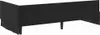 vidaXL Eckbettgestell mit Kopfteil Schwarz 100 cm x 200 cm Produktbild-Vorschau 8