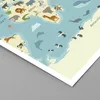 Poster - Poster ohne Rahmen - Tiere die Welt Karte - Produktbild-Vorschau 2