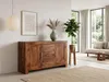 FineBuy Credenza in legno massiccio di Sheesham 120 cm 2 Anteprima dell’immagine prodotto 5