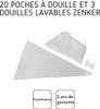 ZENKER Einweg-Spritzbeutel Kunststoff, 20 Stück mit 3 Anteprima dell’immagine prodotto 13