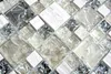 Handmuster Mosaikfliese Transluzent graugrün Kombination Produktbild-Vorschau 1