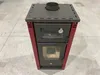 Kaminofen mit Backfach PRITY K2 GT F Burgundy – 8,1kW, A+ Produktbild-Vorschau 3