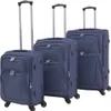 vidaXL Set di valigie morbide da 3 pezzi blu navy Anteprima dell’immagine prodotto 8